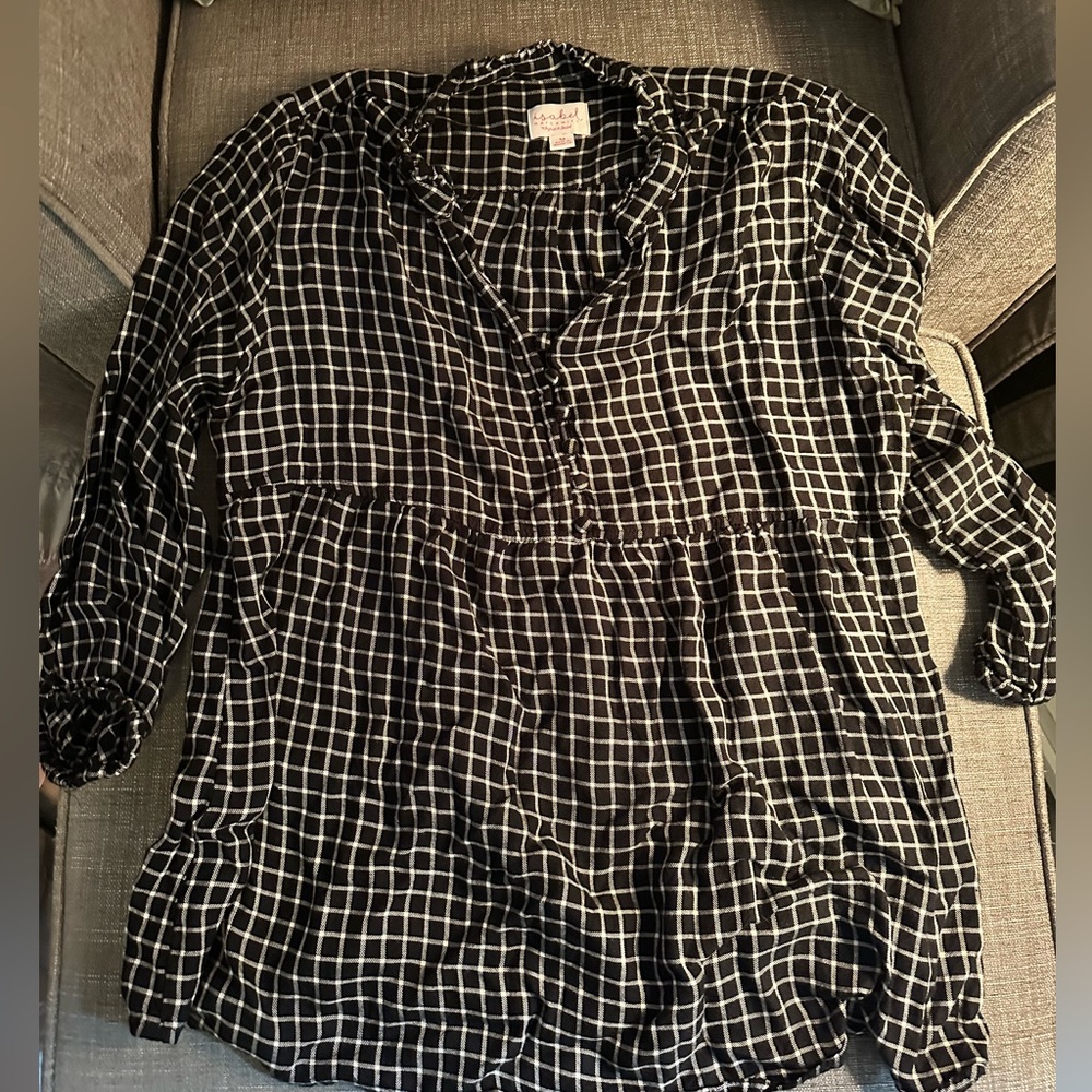 Isabel Maternity Peplum top Sz. M